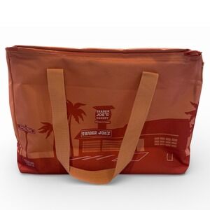 Trader Joe's Rare Large Peach‎ Limited Edition Insulated Grocery Reusable Bag